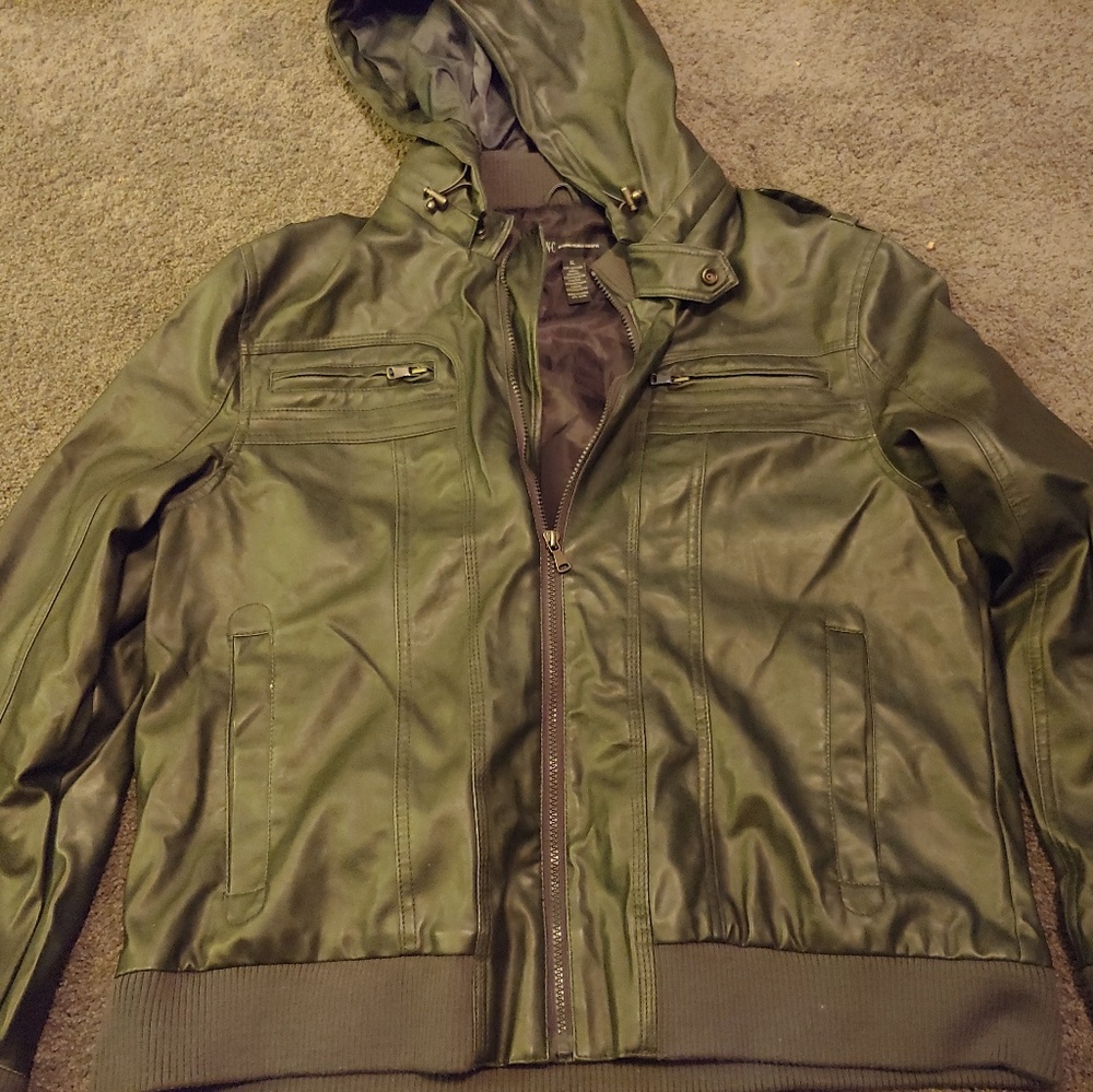 Feux leather jacket